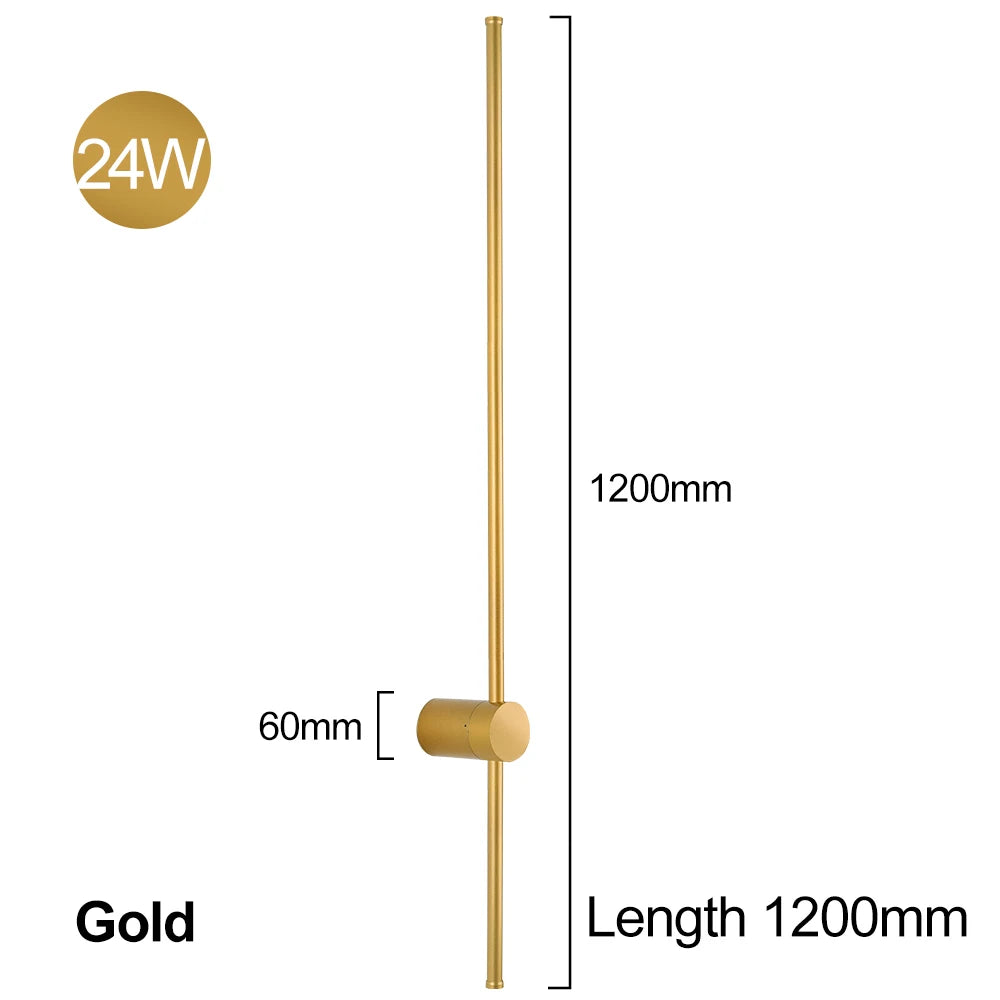 Modern Led Wall Lamp Fixture Wall Sconce Light Indoor Wall Light Living Room Bedroom Sofa Background Wall Lamp Long Wall Lamp