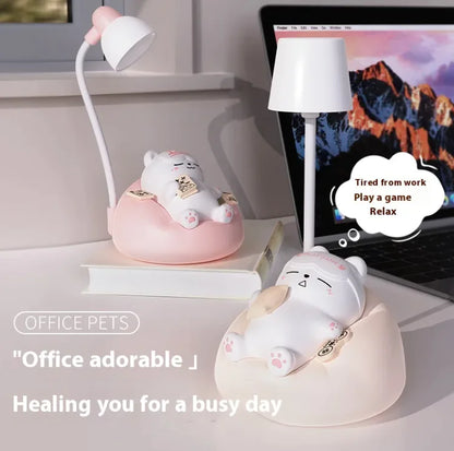 Sleeping Cat Small Night Lamp