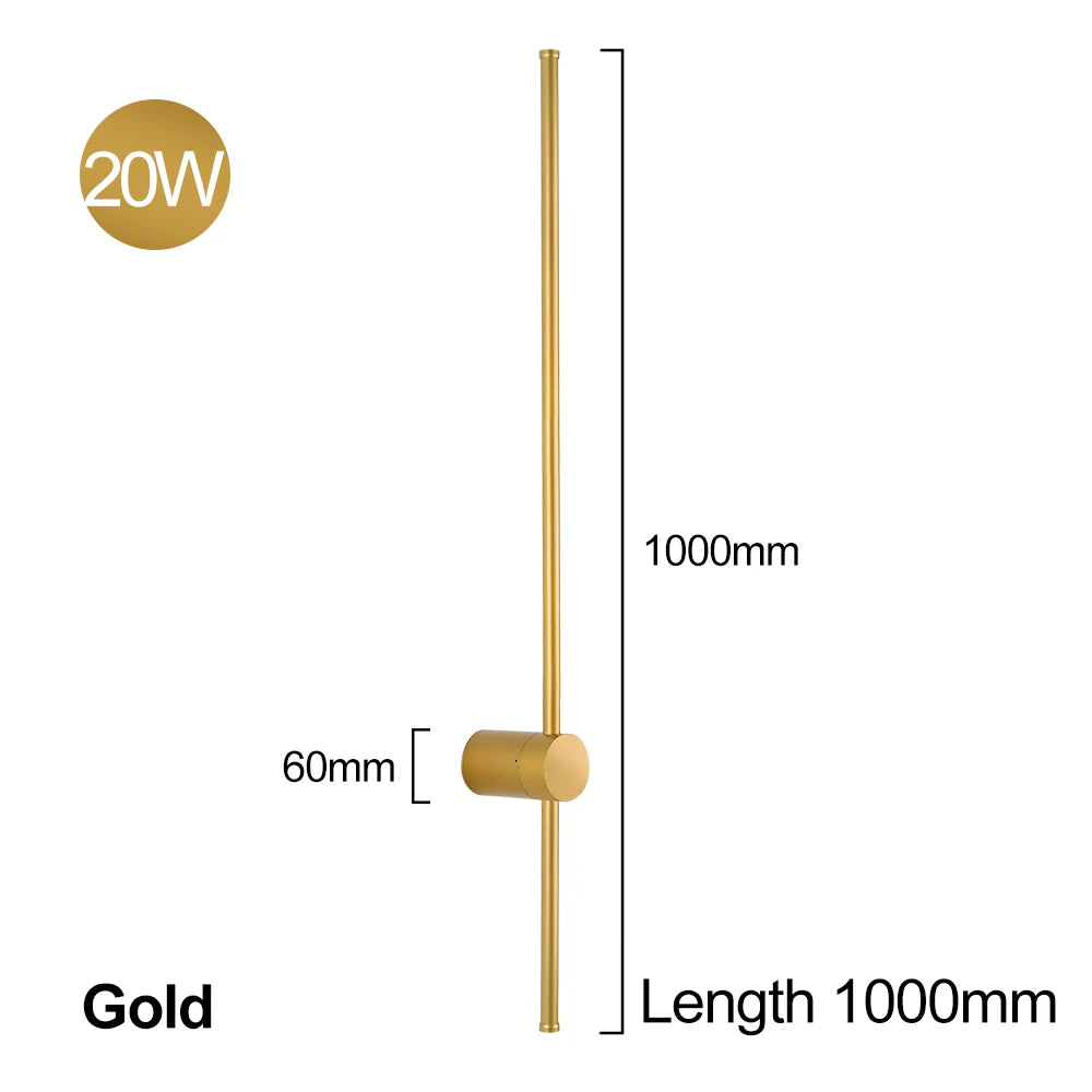 Modern Led Wall Lamp Fixture Wall Sconce Light Indoor Wall Light Living Room Bedroom Sofa Background Wall Lamp Long Wall Lamp