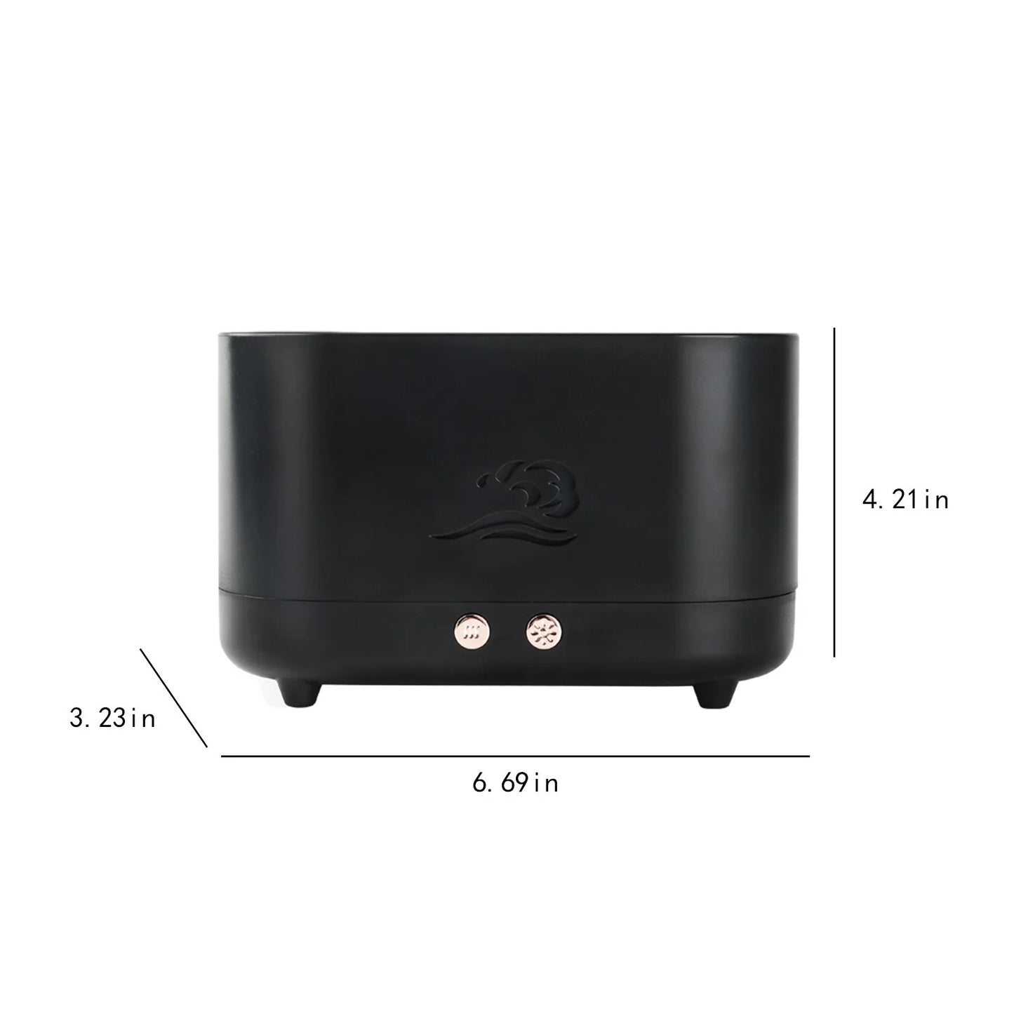 2023 Promotion on Sale, Flame Humidifier, Portable-Noiseless Aroma Diffuser for Home, Office or Yoga Essential Oil Diffuser with No-Water Auto-Off Protection