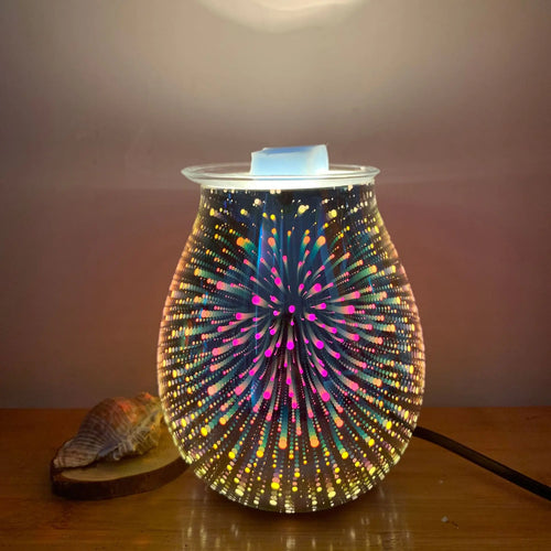 3D Glass Aromatherapy Lamp with Dimmer Function