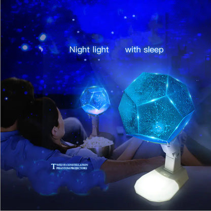 Romantic Zodiac Starry Night USB Projector Lamp