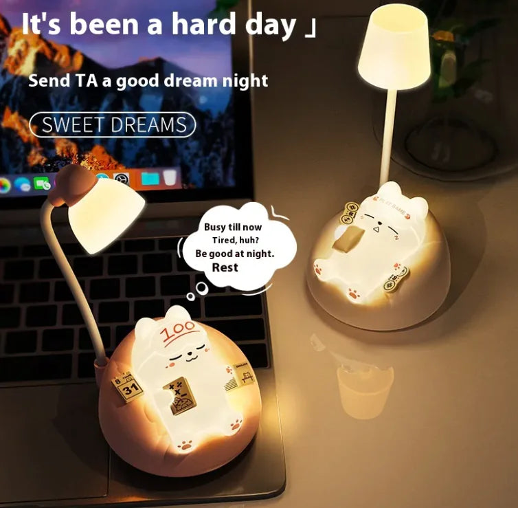 Sleeping Cat Small Night Lamp
