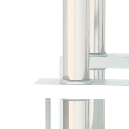 Set Of 2, Modern Tempered Glass Tea Table.