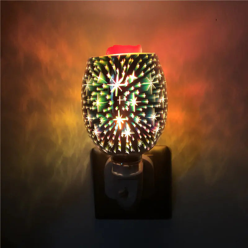 New 3D Glass Starry Sky Aromatherapy Lamp