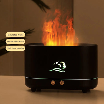 2023 Promotion on Sale, Flame Humidifier, Portable-Noiseless Aroma Diffuser for Home, Office or Yoga Essential Oil Diffuser with No-Water Auto-Off Protection