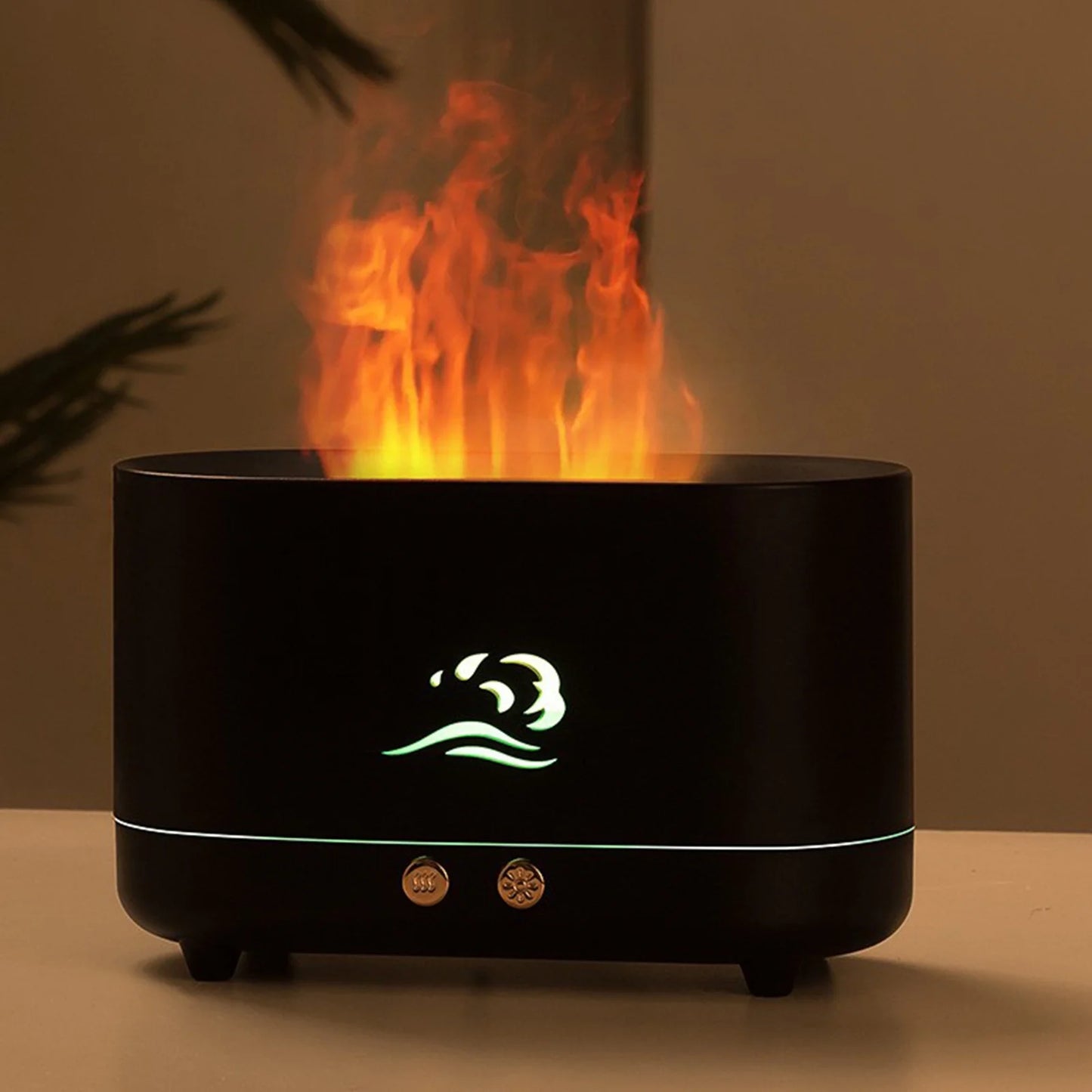 2023 Promotion on Sale, Flame Humidifier, Portable-Noiseless Aroma Diffuser for Home, Office or Yoga Essential Oil Diffuser with No-Water Auto-Off Protection