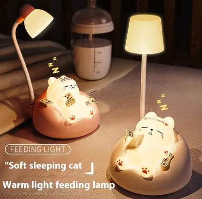 Sleeping Cat Small Night Lamp