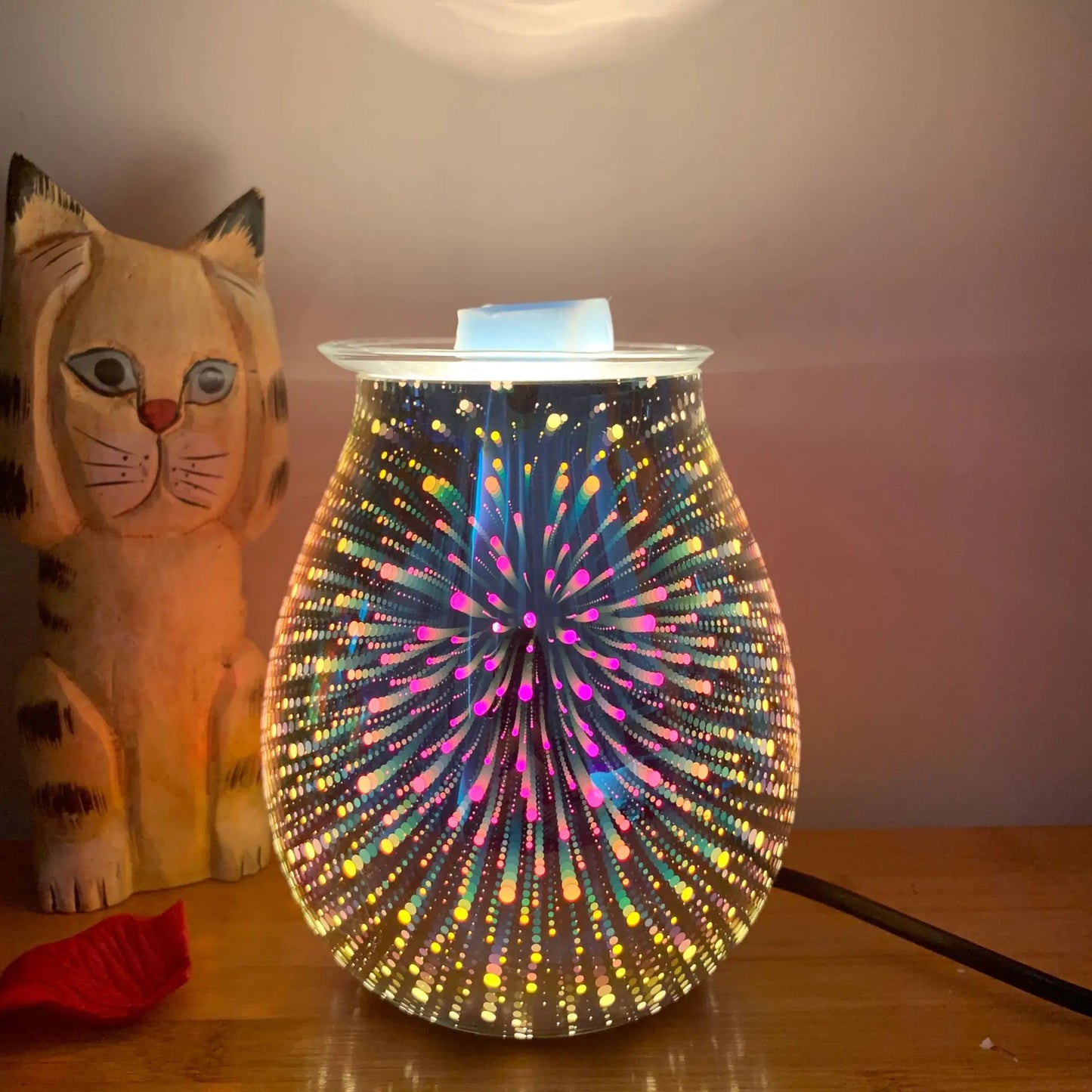 3D Glass Aromatherapy Lamp with Dimmer Function
